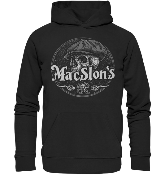 MacSlon's "Flatcap-Skull I" - Organic Hoodie