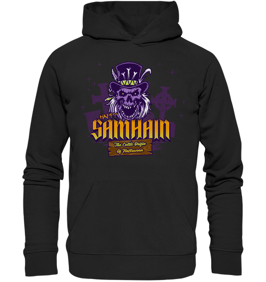 Happy Samhain "The Celtic Origin Of Halloween" - Organic Hoodie