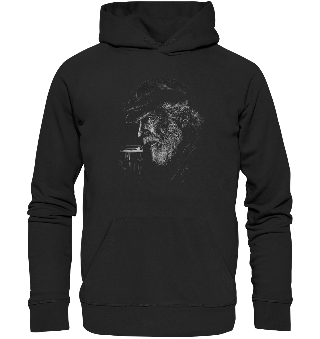 Old Irish Man "Pint I" - Organic Hoodie