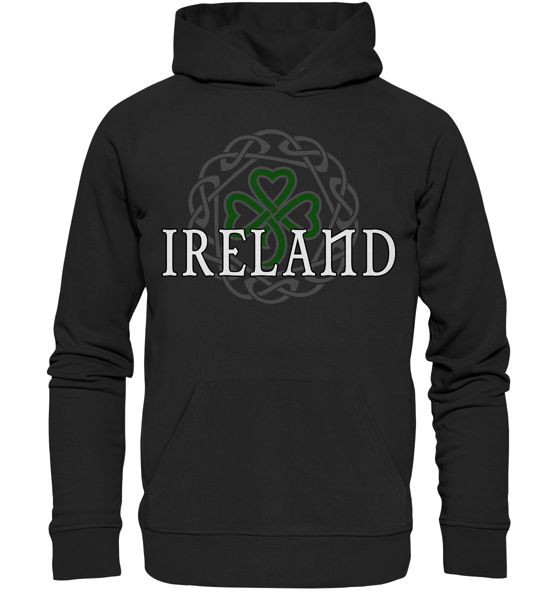 Ireland "Celtic Knot / Shamrock" - Organic Hoodie