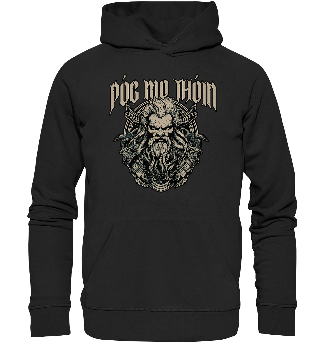 Póg Mo Thóin Streetwear "Celtic Warrior II" - Organic Hoodie