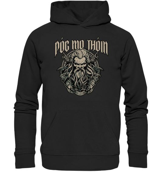 Póg Mo Thóin Streetwear "Celtic Warrior II" - Organic Hoodie