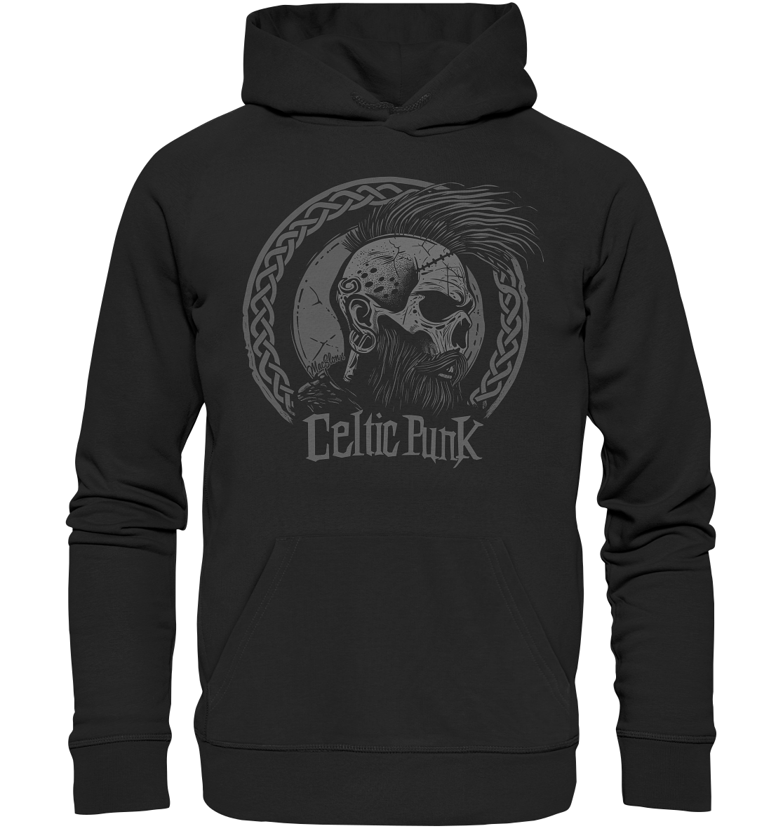 Celtic Punk "Skull / Circle II" - Organic Hoodie