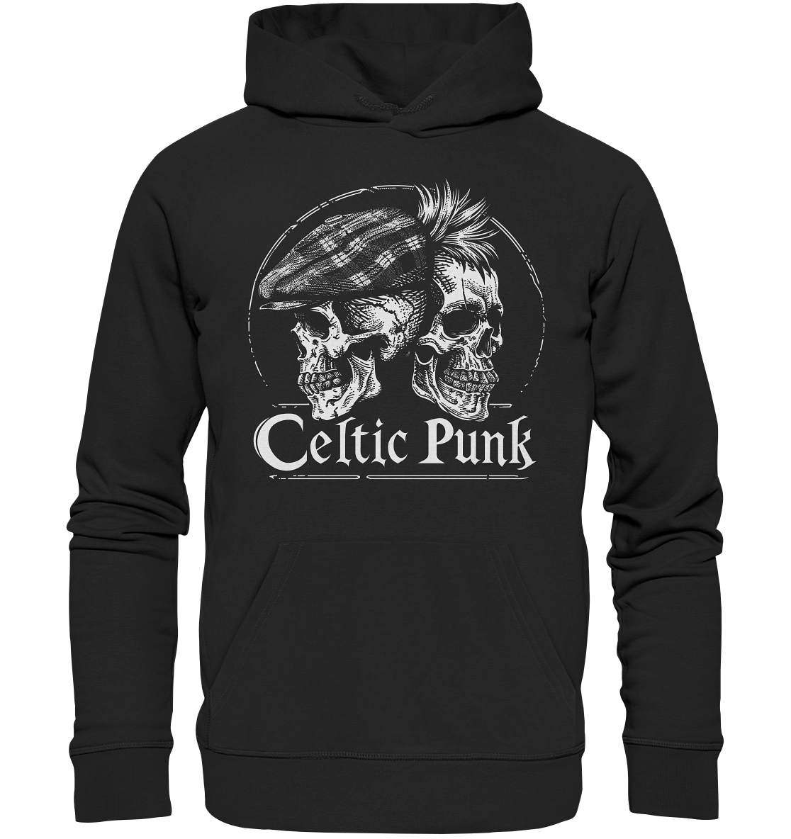 Celtic Punk "Skulls" - Organic Hoodie