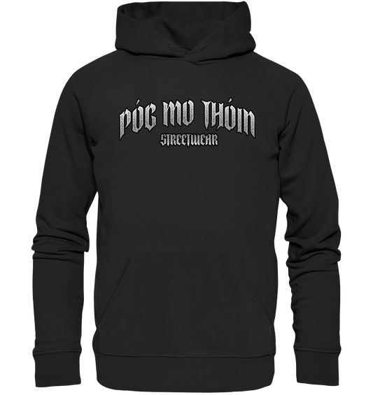 Póg Mo Thóin Streetwear "Logo" - Organic Hoodie