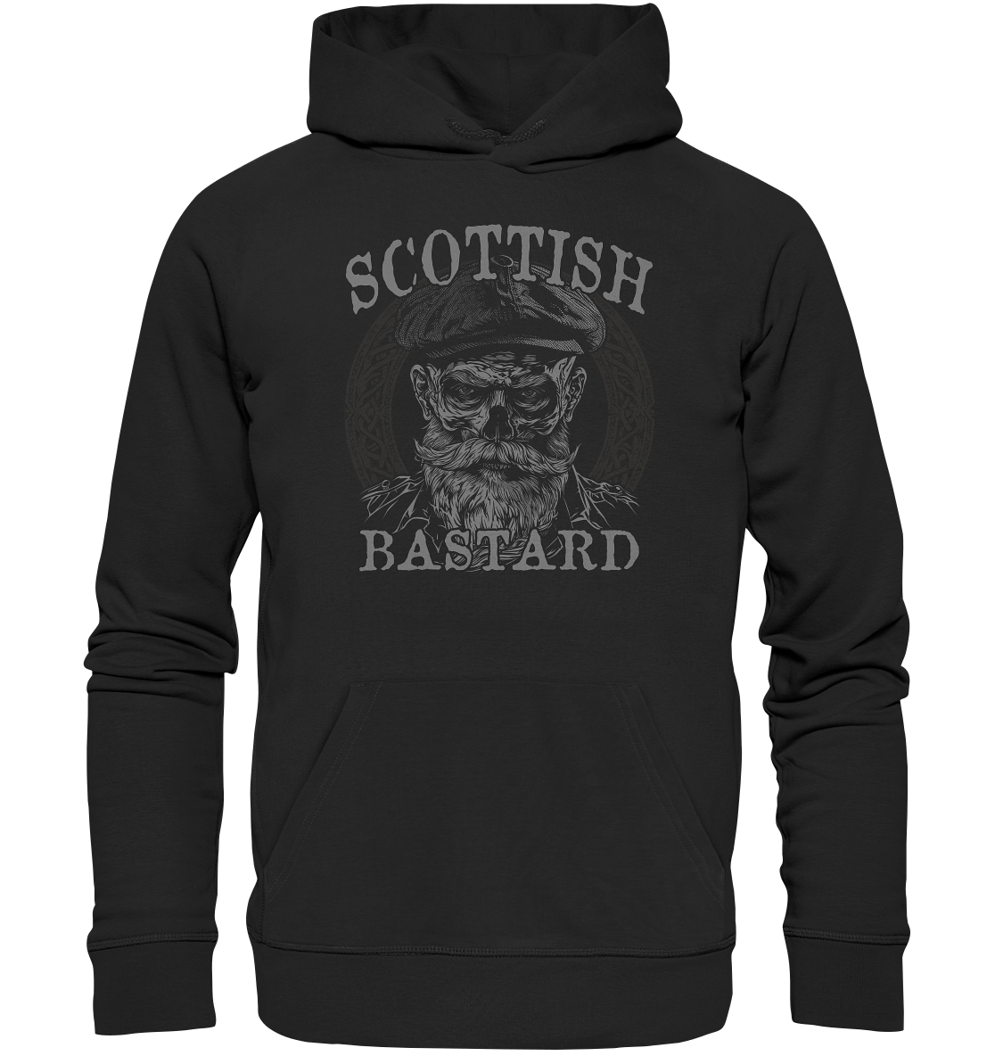 Scottish Bastard "Flatcap Skull I" - Organic Hoodie