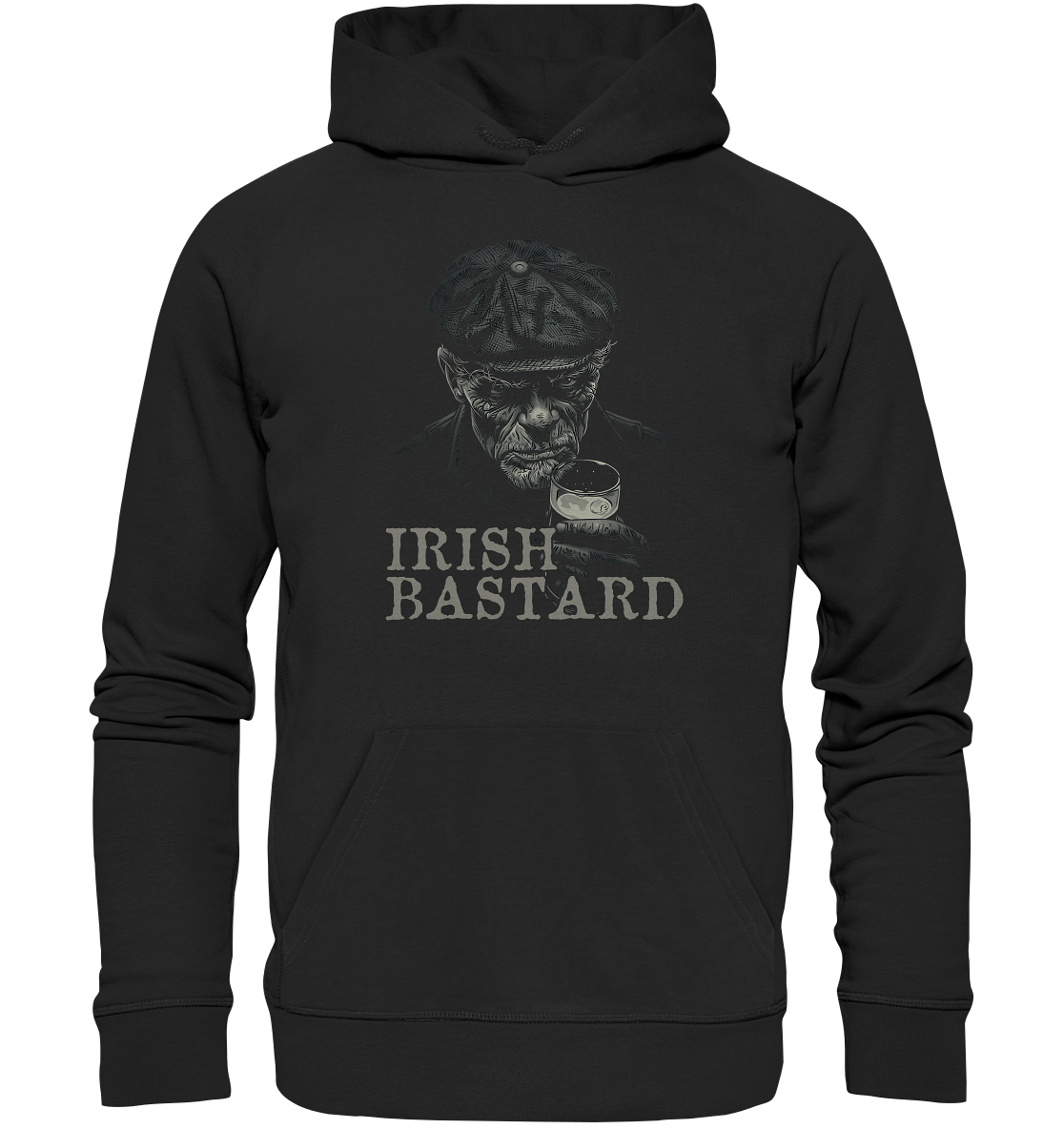 Irish Bastard "Old Irish Man VI"  - Organic Hoodie