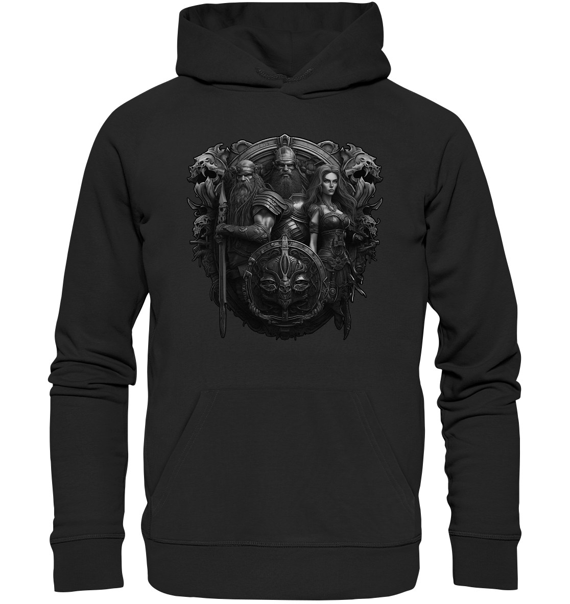 Celtic Warrior "Shield II" - Organic Hoodie