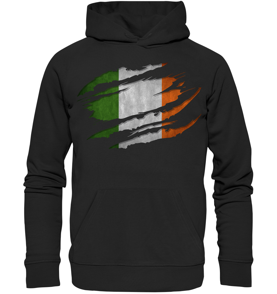 Ireland "Flag Scratch" - Organic Hoodie