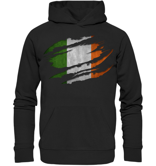 Ireland "Flag Scratch" - Organic Hoodie