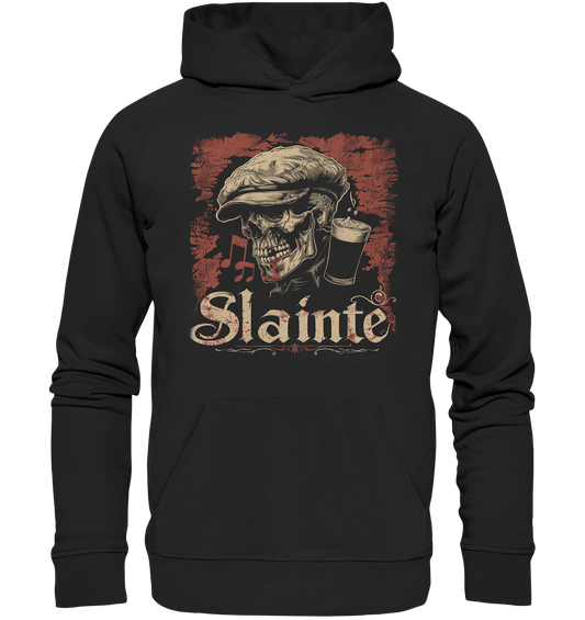 Slainte "Flatcap-Skull II" - Organic Hoodie