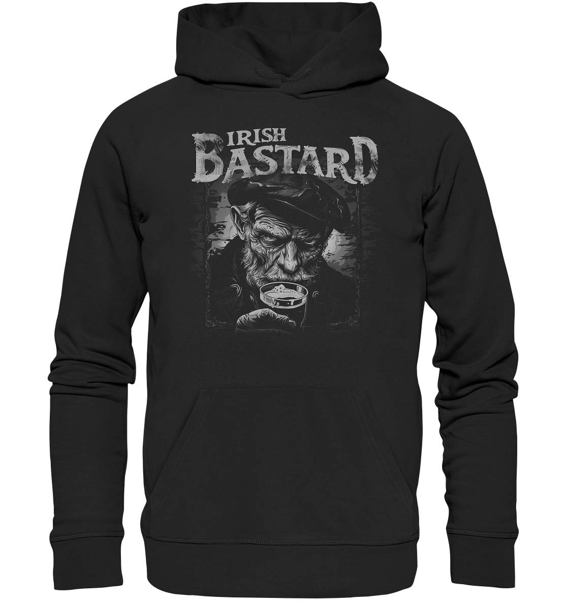 Irish Bastard "Old Irish Man II" - Organic Hoodie