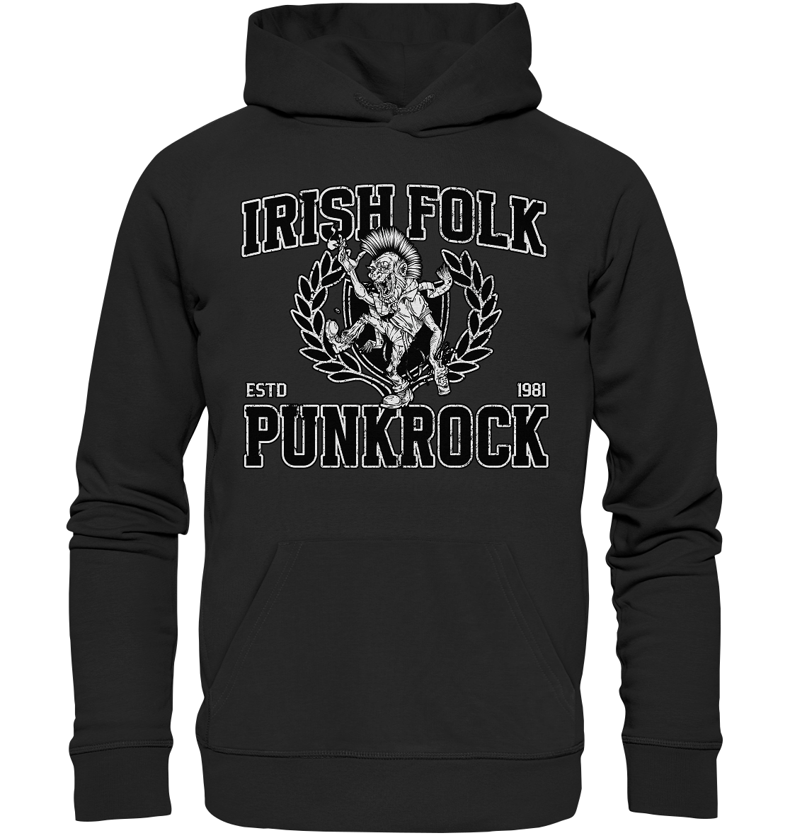 Irish Folk Punkrock "Estd. 1981" - Organic Hoodie