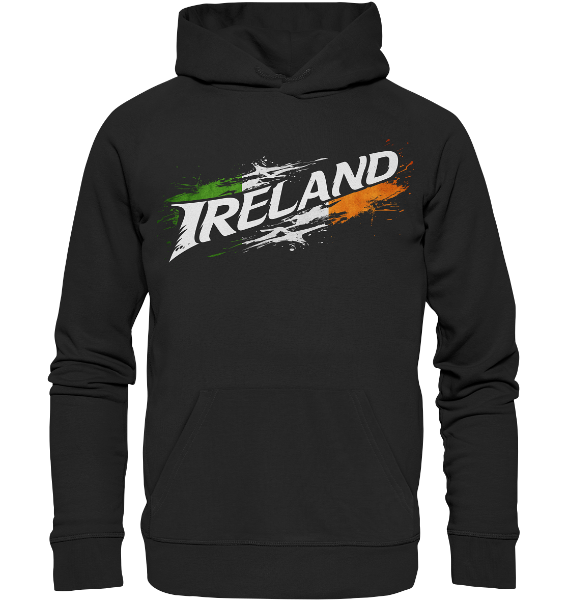 Ireland "Flag Splatter I"  - Organic Hoodie