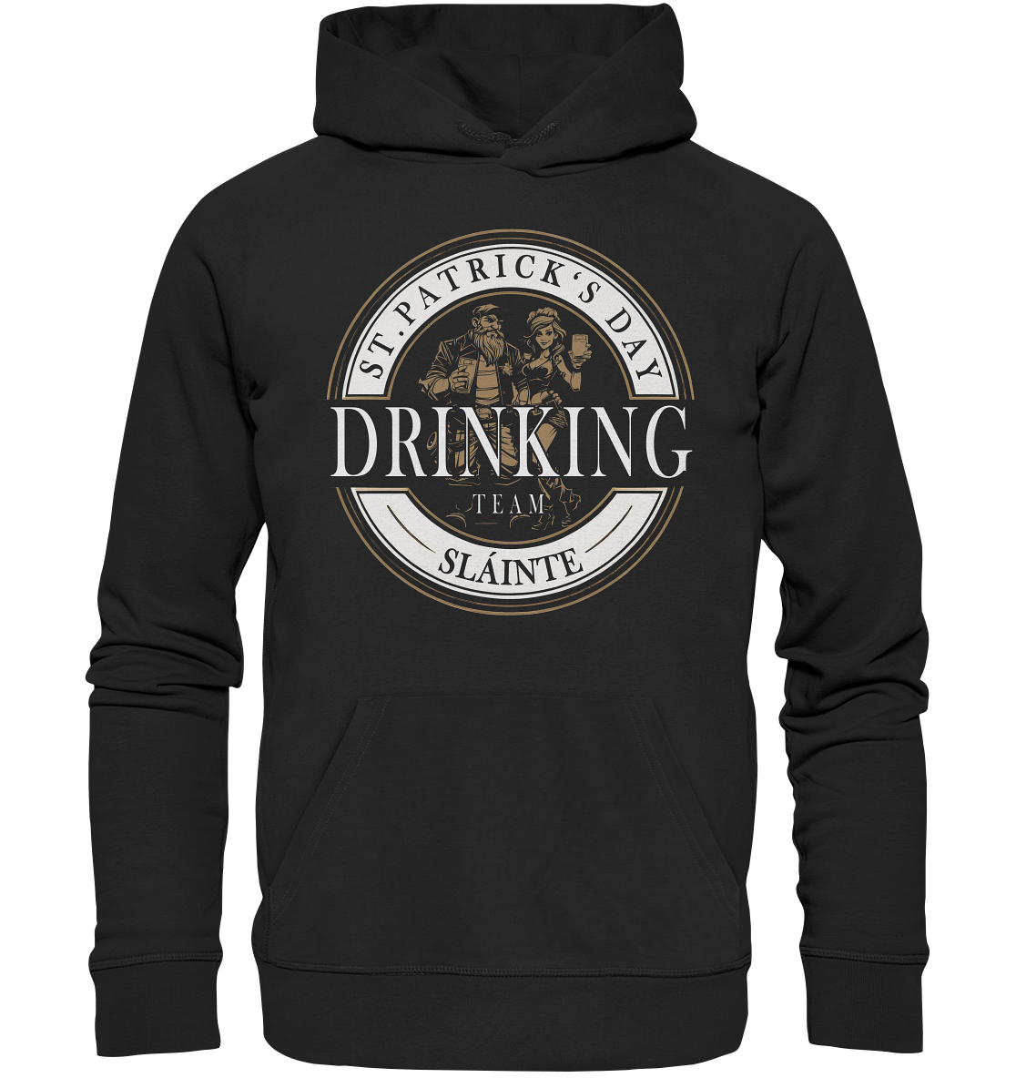 St. Patrick's Day "Drinking Team / Sláinte" - Organic Hoodie