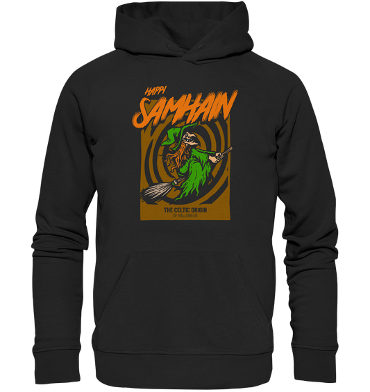 Happy Samhain "Witch" - Organic Hoodie