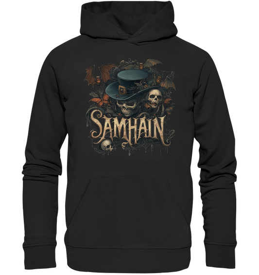 Samhain "Bats & Skulls I" - Organic Hoodie