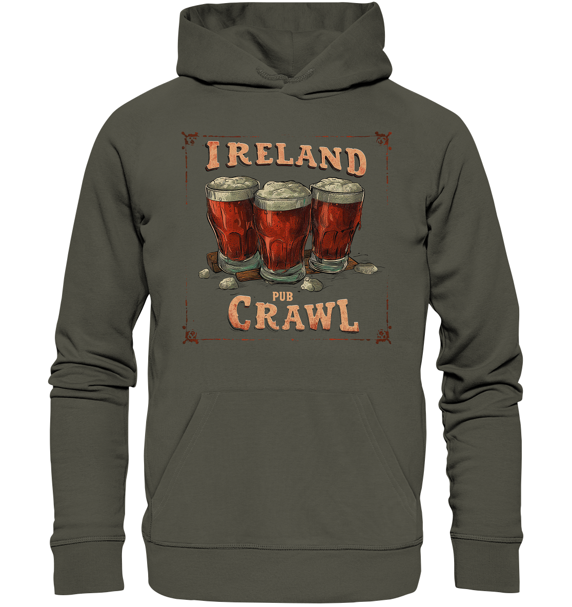 Ireland "Pub Crawl II" - Organic Hoodie