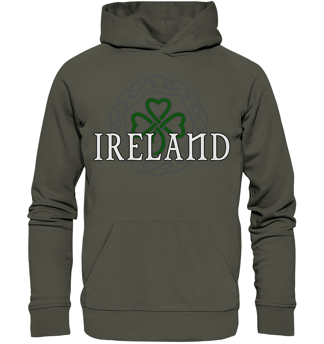 Ireland "Celtic Knot / Shamrock" - Organic Hoodie