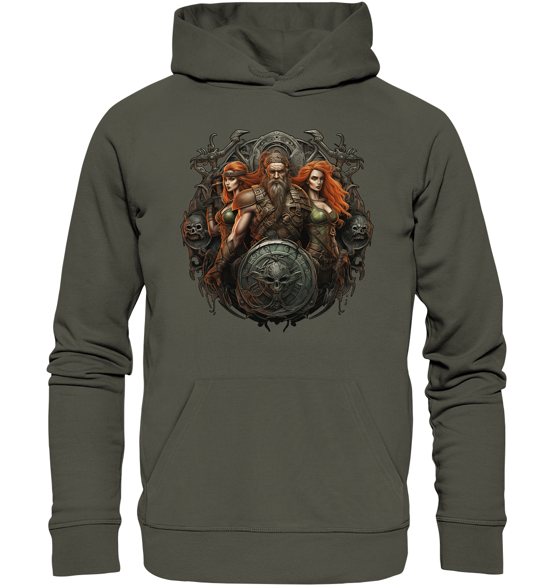 Celtic Warrior "Shield" - Organic Hoodie