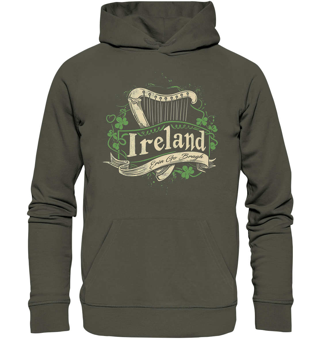 Ireland "Erin Go Bragh / Crest"  - Organic Hoodie