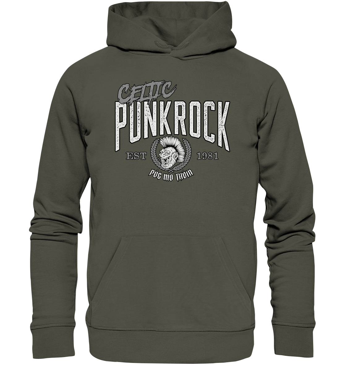 Póg Mo Thóin Streetwear "Celtic Punkrock"  - Organic Hoodie