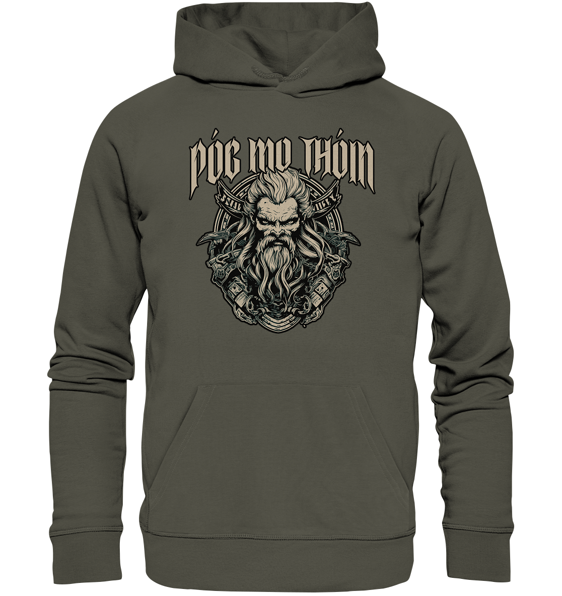 Póg Mo Thóin Streetwear "Celtic Warrior II" - Organic Hoodie