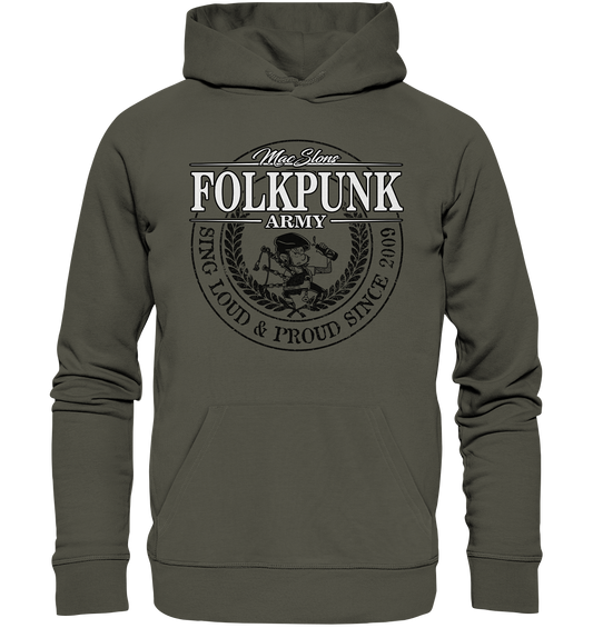 MacSlon's "Folkpunk Army" - Organic Hoodie