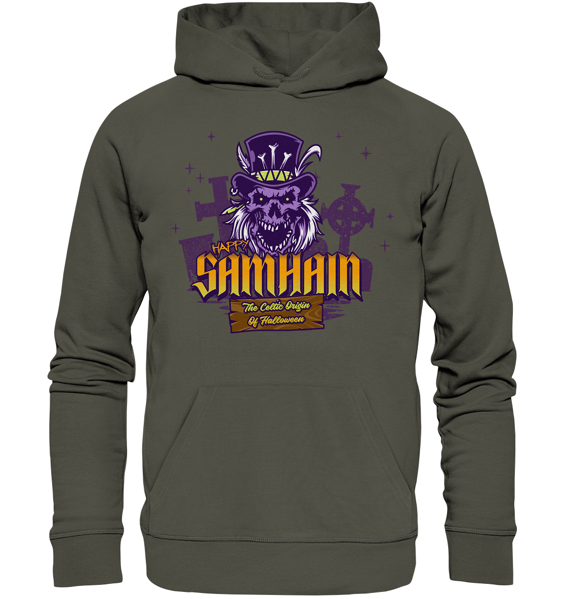 Happy Samhain "The Celtic Origin Of Halloween" - Organic Hoodie