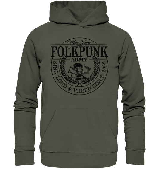 MacSlon's "Folkpunk Army" - Organic Hoodie