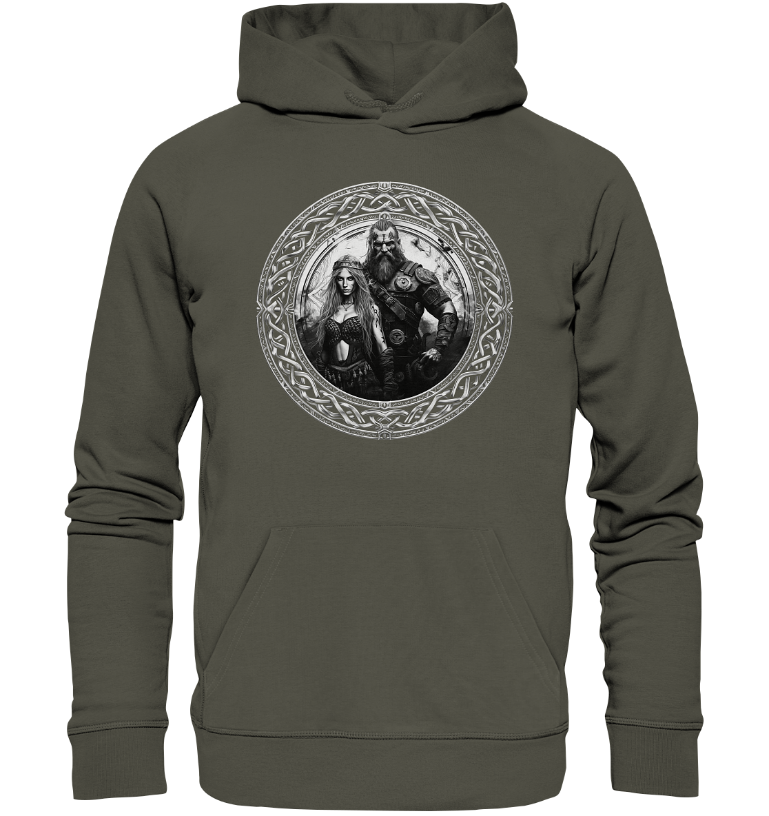 Celtic Warrior "Couple" - Organic Hoodie