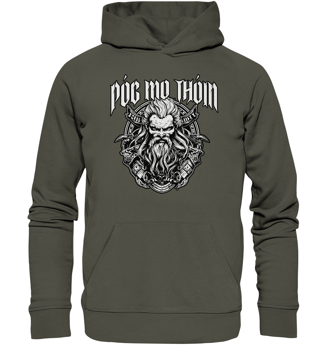 Póg Mo Thóin Streetwear "Celtic Warrior III" - Organic Hoodie