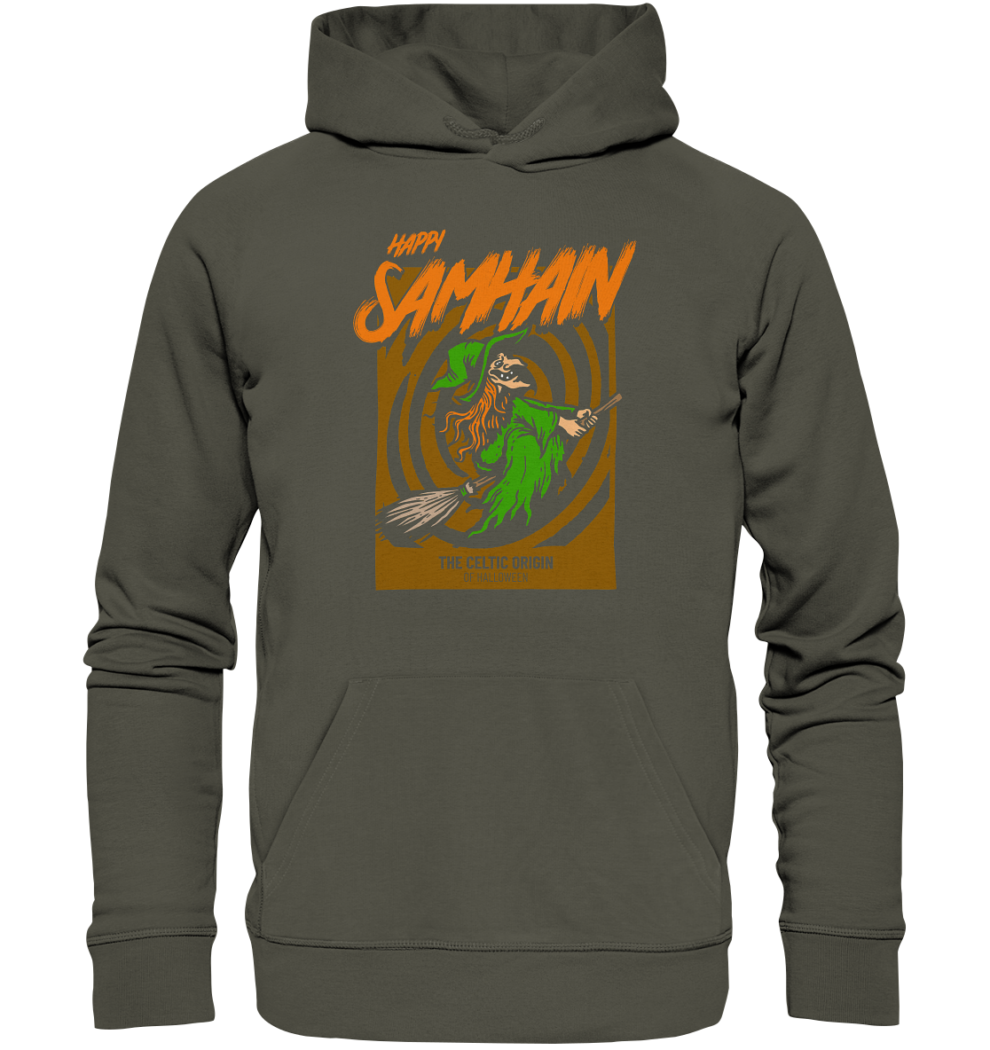 Happy Samhain "Witch" - Organic Hoodie