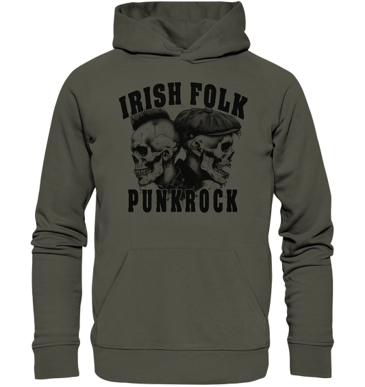 Irish Folk "Punkrock / Skulls" - Organic Hoodie