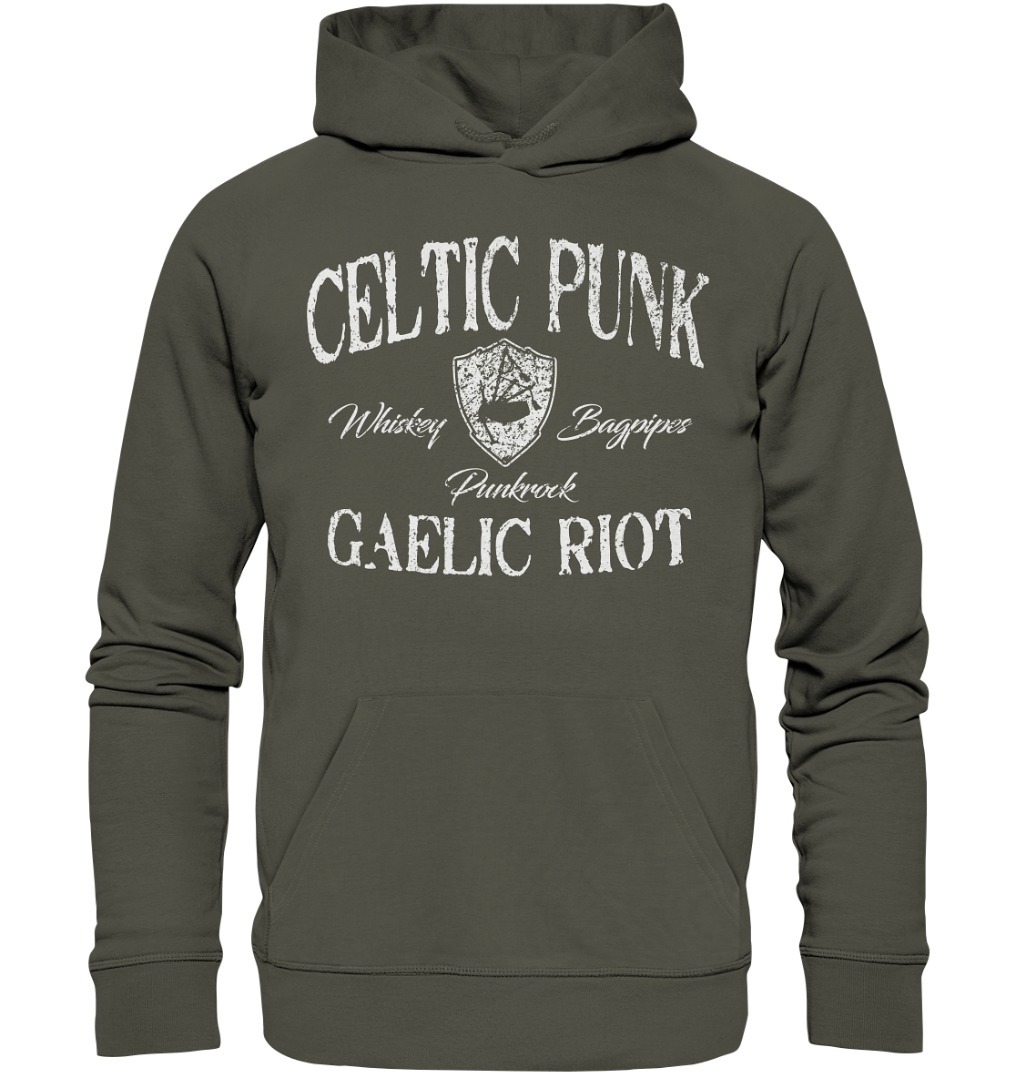 Celtic Punk "Gaelic Riot" - Organic Hoodie