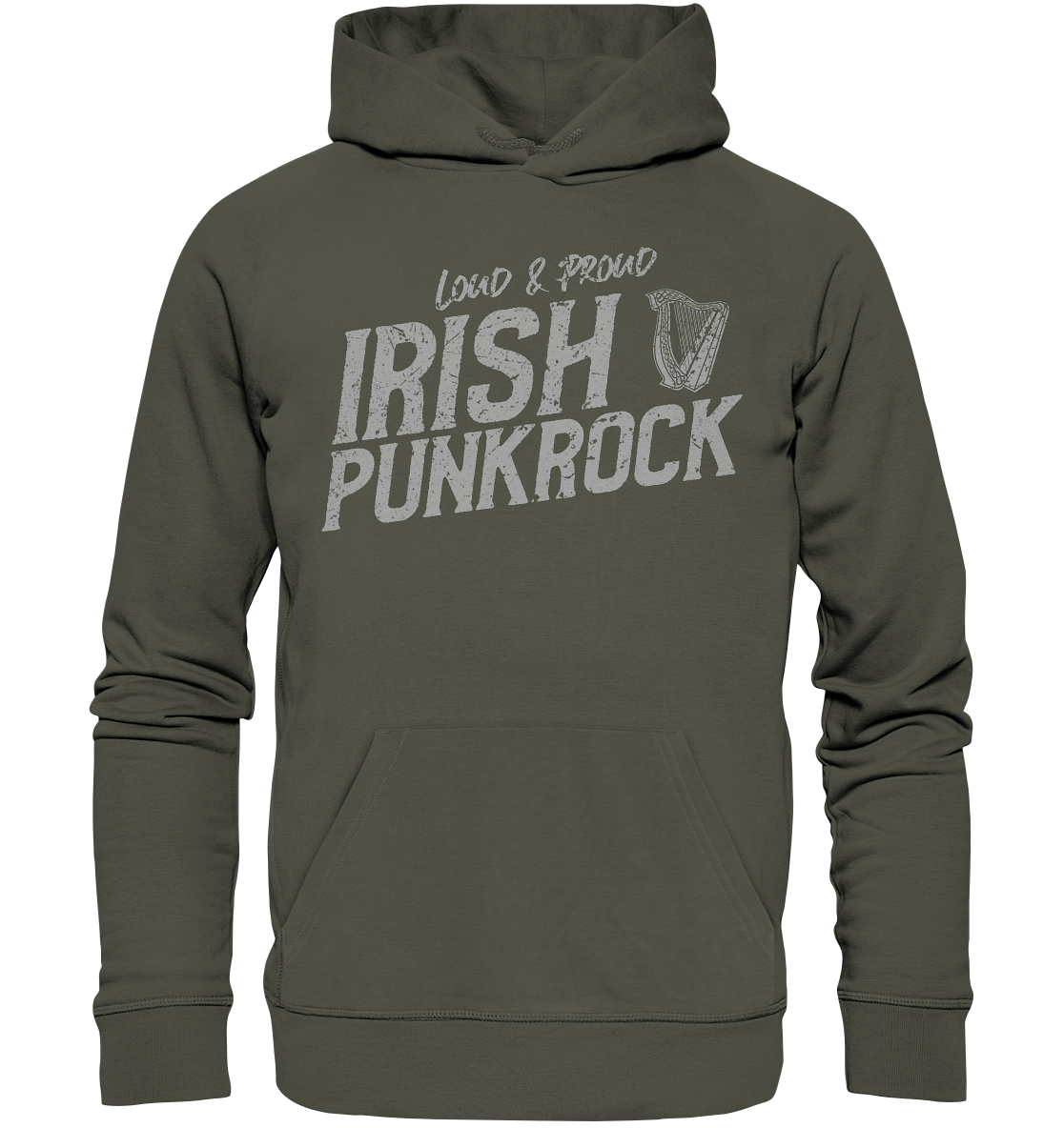 Irish Punkrock "Loud & Proud" - Organic Hoodie