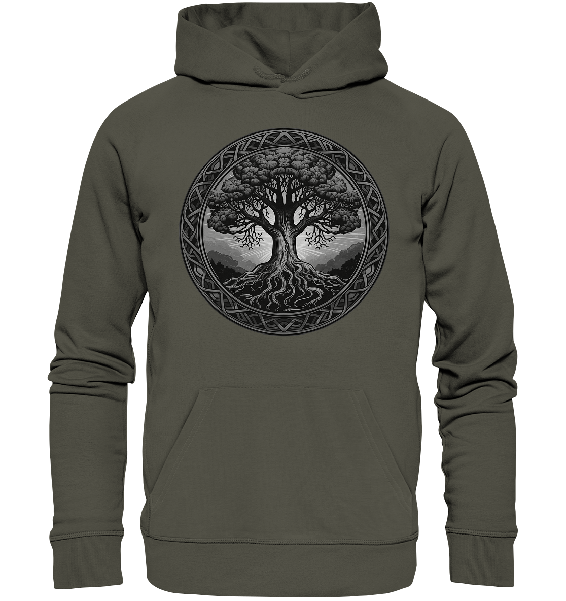 Celtic Tree III - Organic Hoodie