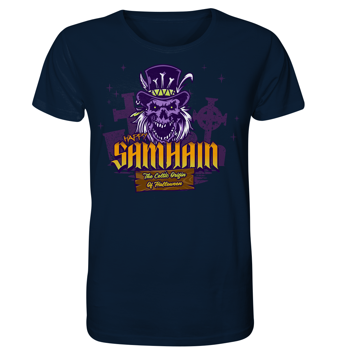 Happy Samhain "The Celtic Origin Of Halloween" - Organic Shirt