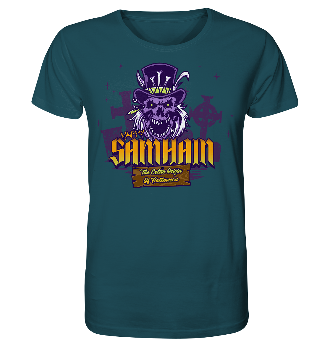 Happy Samhain "The Celtic Origin Of Halloween" - Organic Shirt