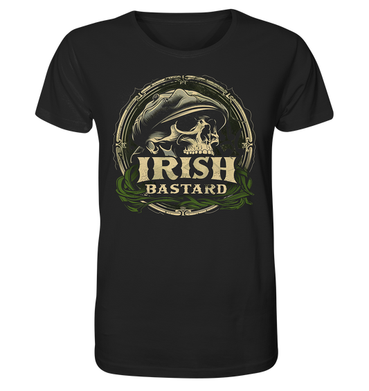 Irish Bastard "Flatcap-Skull VI" - Organic Shirt