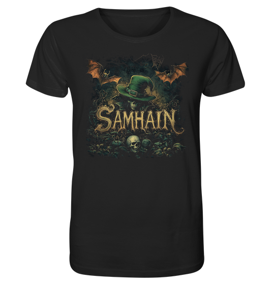 Samhain "Bats & Skulls II" - Organic Shirt