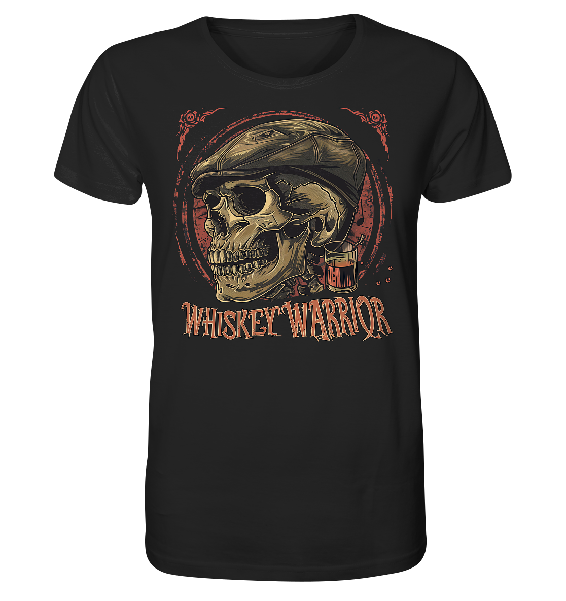 Whiskey Warrior "Flatcap-Skull I"  - Organic Shirt