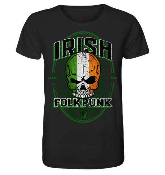 Irish Folkpunk "Skull" - Organic Shirt