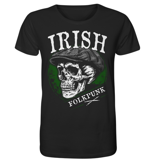 Irish Folkpunk "Flatcap-Skull I" - Organic Shirt