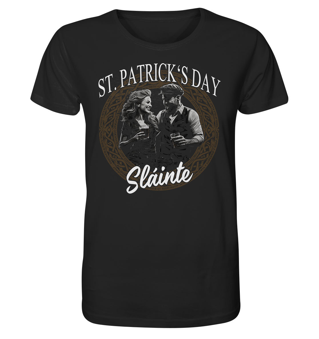 St. Patrick's Day "Sláinte / Couple" - Organic Shirt