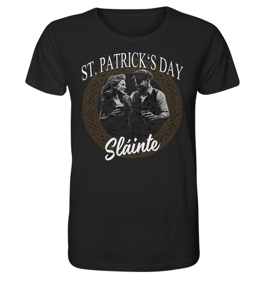 St. Patrick's Day "Sláinte / Couple" - Organic Shirt