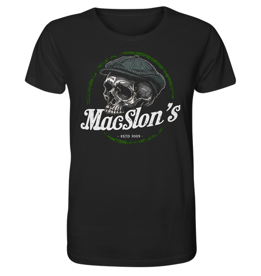 MacSlon's "Estd. 2009 / Flatcap-Skull" - Organic Shirt