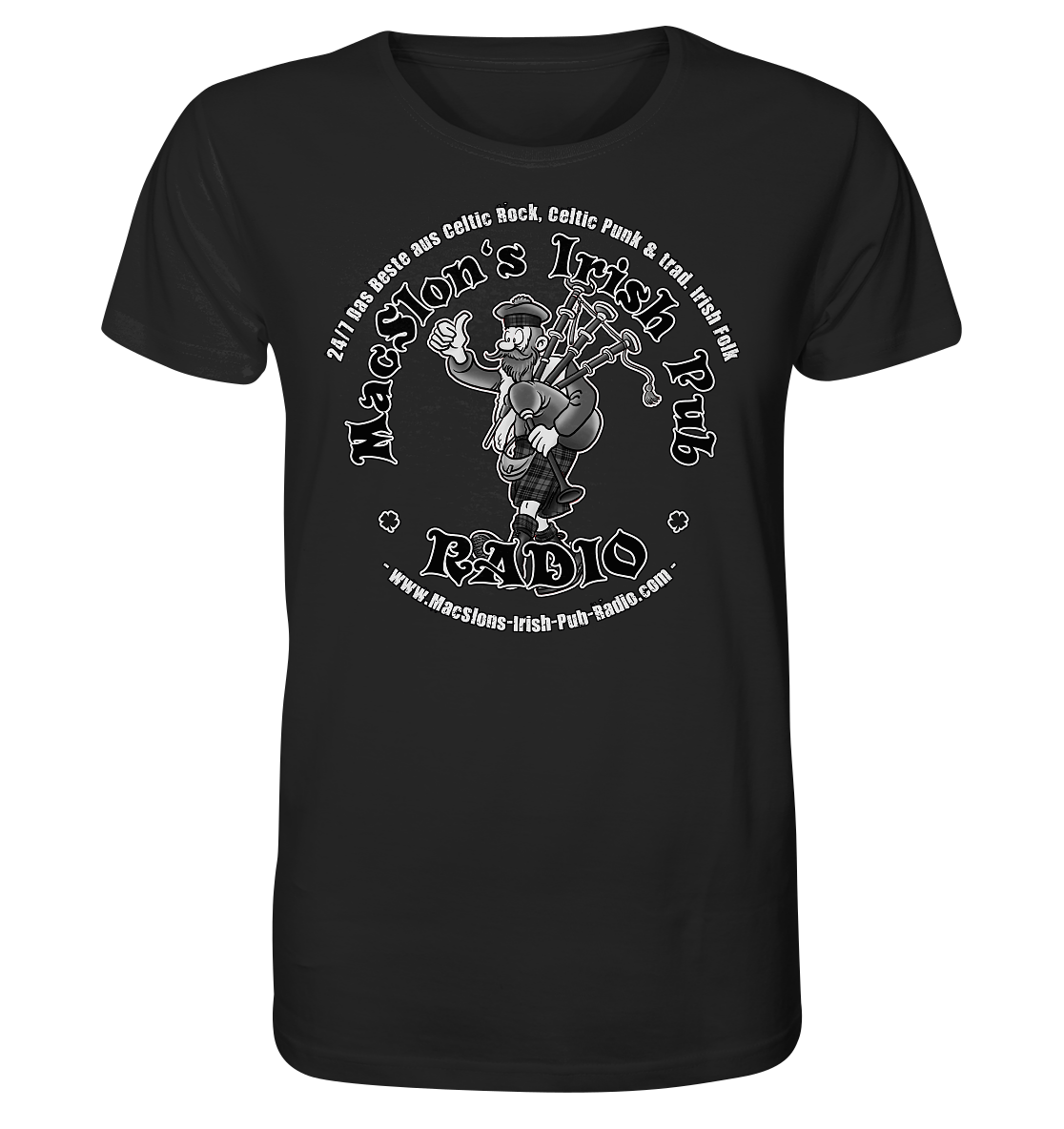 MacSlon's Radio "24/7 - Scotsman Logo" - Organic Shirt