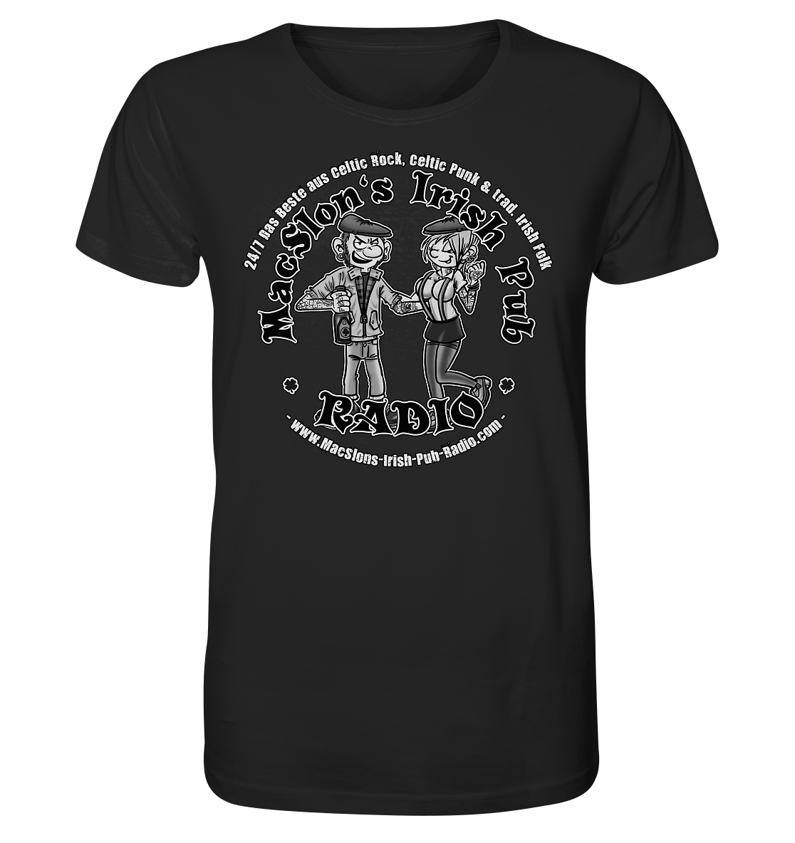 MacSlon's Radio "24/7 - Punk Couple" - Organic Shirt