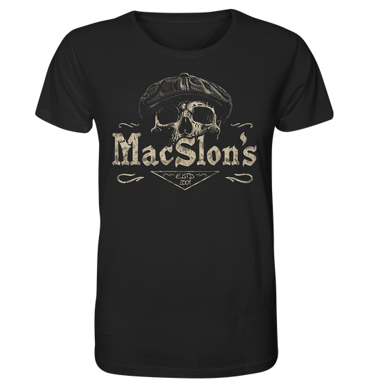 MacSlon's "Estd. 2009 / Flatcap-Skull XIV" - Organic Shirt